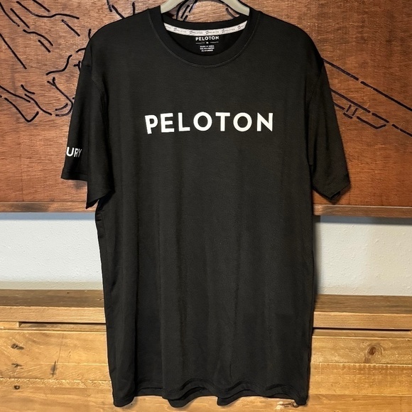 Peloton Tops - Peloton Black Logo Century Shirt Womens, Size Medium